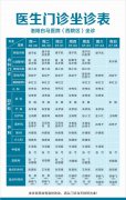 【6.29-7.5】洛阳白马医院医生门诊排班表