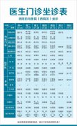 【7.6-7.12】洛阳白马医院医生门诊排班表