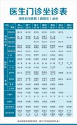 【8.3-8.9】洛阳白马医院医生门诊坐诊表