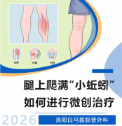 腿上爬满“小蚯蚓”？洛阳白马医院带您了解下肢静脉曲张微创治疗