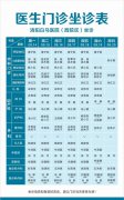 【9.14-9.20】洛阳白马医院医生门诊坐诊表